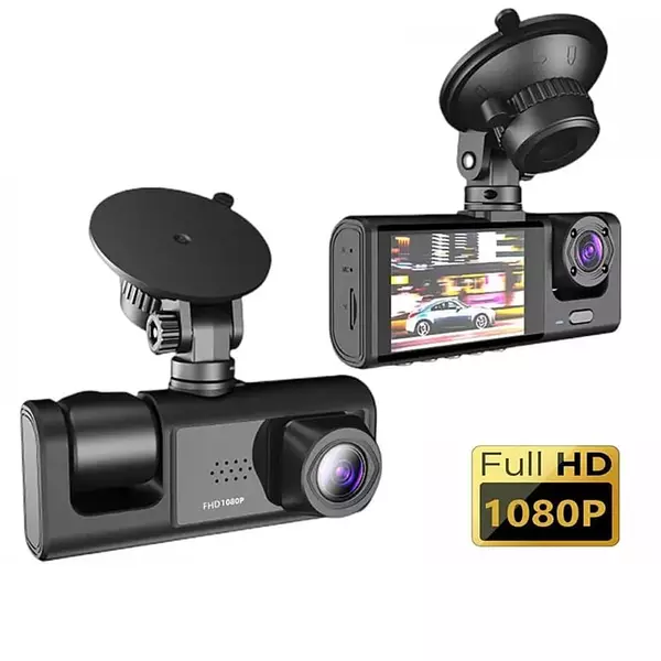 Camara Para Carro 3 Lentes Dvr 1080p