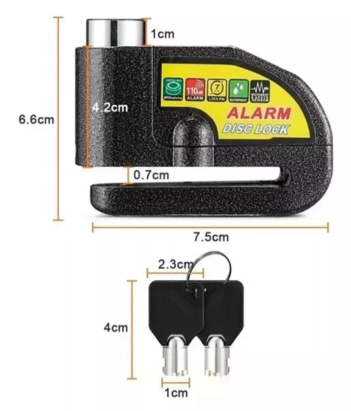 Candado De Moto Con Alarma